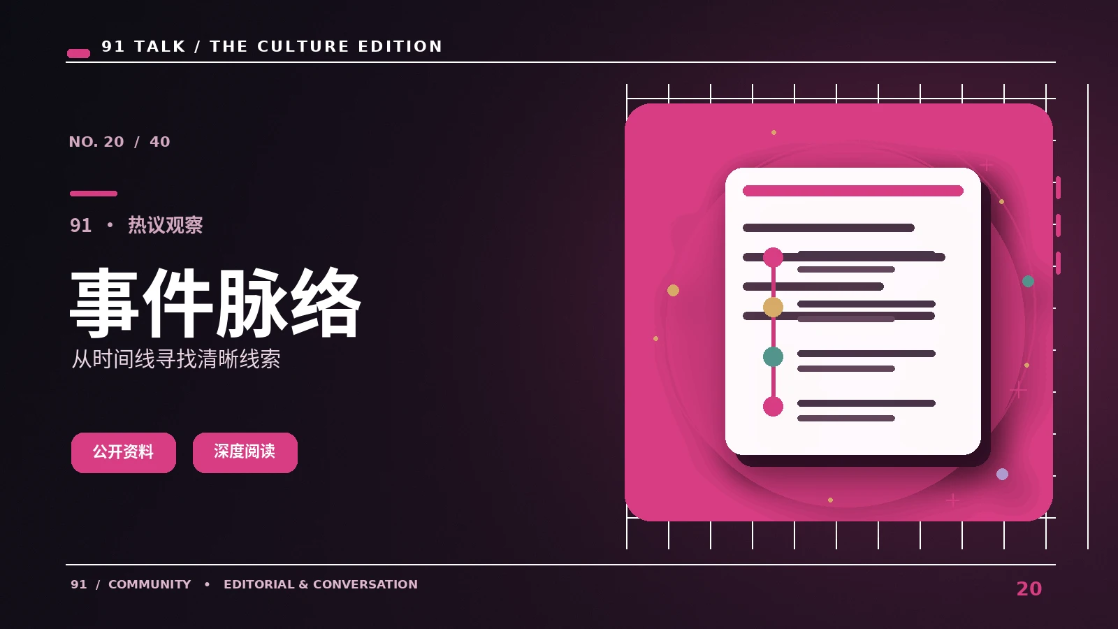 公开活动信息怎样建立时间线